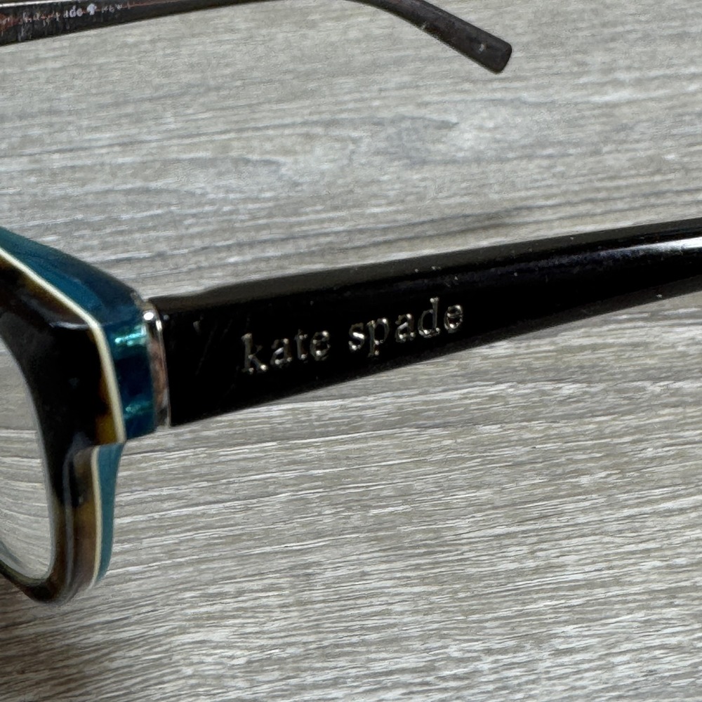 Kate Spade NY Blakely‎ Eyeglass Frames Womens 135 Teal Tortoise Rectangle 0JLM - Picture 6 of 12